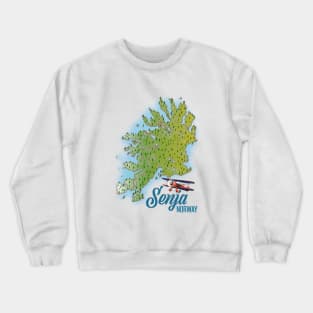 Senja Noway island map Crewneck Sweatshirt